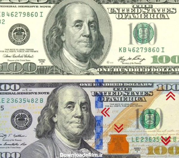 پشتیبانی فارابی | تفاوت دلار آبی و سفید(سبز)