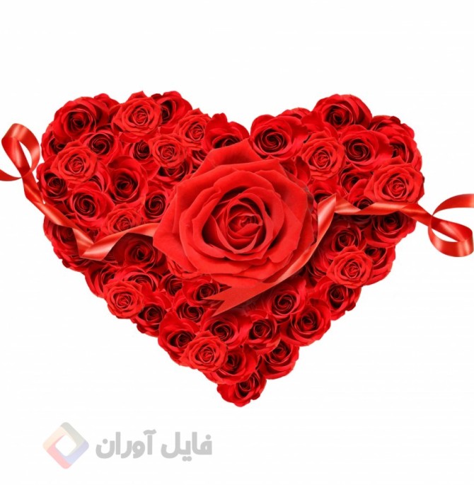 عکس نقاشی گل قلبی