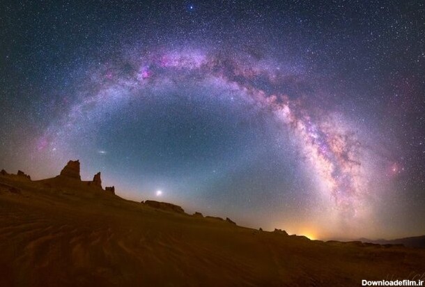 نمایان شدن کهکشان راه شیری در آسمان کویر لوت/ عکس - خبرآنلاین