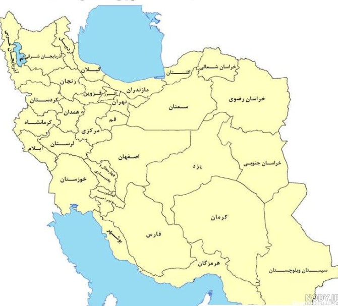 نقشه ایران با کیفیت بالا pdf