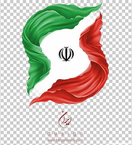پرچم بدون بک گراند | پرچم بدون پس زمینه | پرچم ایران png | برگ نارنجی