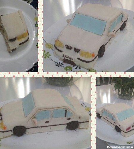 عکس کیک تولد ماشین پیکان