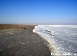 دریاچه نمک دامغان پرآب شد