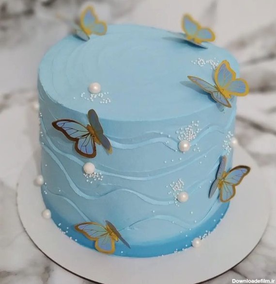 کیک تولد پروانه ای
