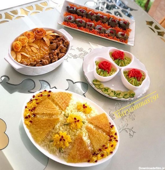 تزیین غذای ایرانی جدید و زیبا + شیک ترین تزیین غذاهای ایرانی