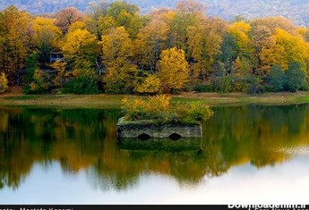 طبیعت پاییزی دریاچه عباس آباد بهشهر