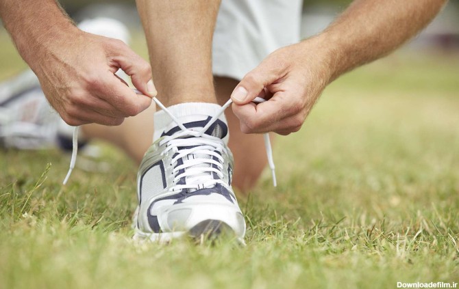 محکم کردن بند کفش ورزشی