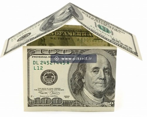 طرح با کیفیت از خانه ای با دلار آمریکا با فرمت Jpg (قیمت خانه و ملک)