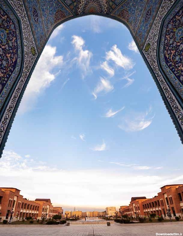 عکس باکیفیت نمای نزدیک از معماری ایرانی
