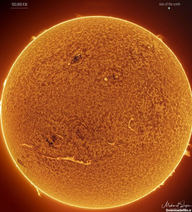 تصویر روز ناسا: عکس خورشید با جزییات شگفت‌انگیز