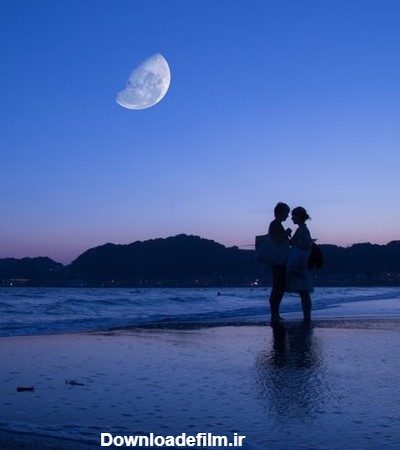عکس عاشقانه کنار دریا شب