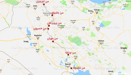 مرزهای ایران با عراق - در صادرات به عراق 8 مرز وجود دارد