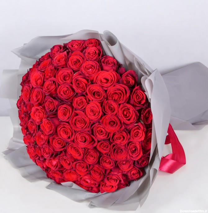 خرید دسته گل رز هلندی قرمز کد 6320(ارسال رایگان)|باختر