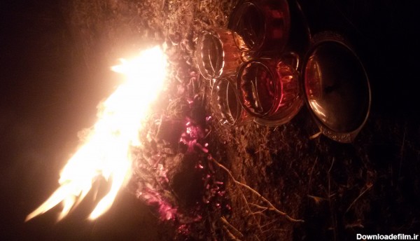 آتیش و چای آتیشی امشب تویه حیاط - عکس ویسگون
