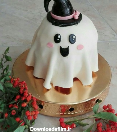 خرید و قیمت مینی کیک روح هالووین از غرفه قنادی کیک خانگی گندم | باسلام