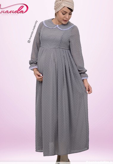 مشخصات پیراهن بارداری حریر اشکی روزمره مدل ماریا- آناندا