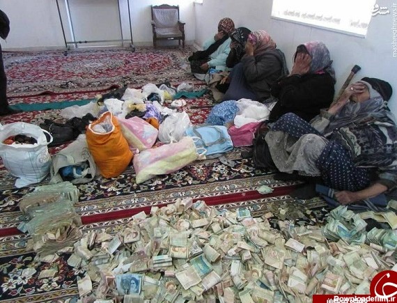 گداهای ثروتمند تهرانی و فرشی از پول + عکس