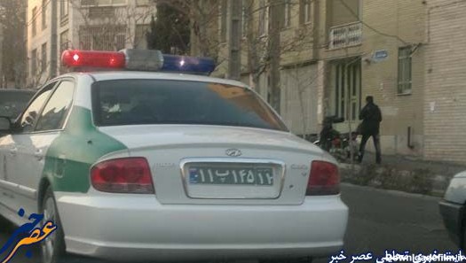 یک ماشین پلیس نادیده در تهران+عکس