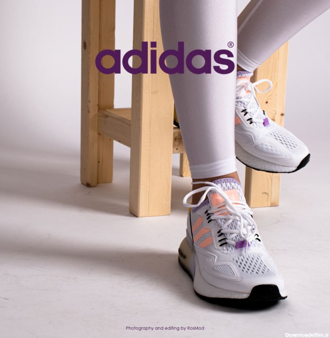 کتانی پیاده روی زنانه آدیداس سفید/رنگی - Adidas ZX 2K Boost ...