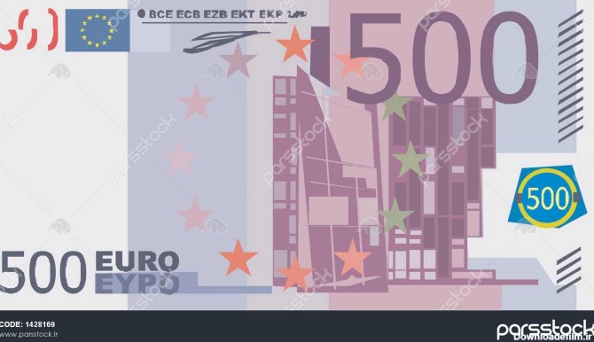 کاغذ بردار Evropean کاغذ پول 500 یورو 1428169