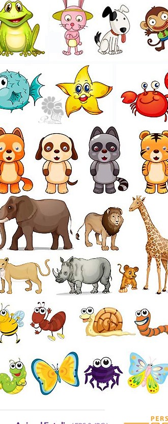 حیوانات کارتونی