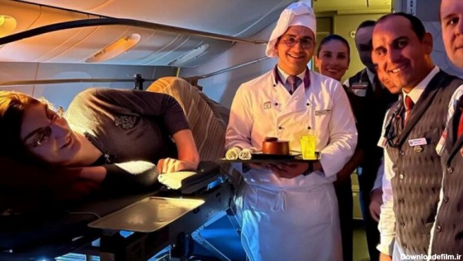 سفرقدبلندترین زن جهان برای نخستین بار با هواپیما + عکس