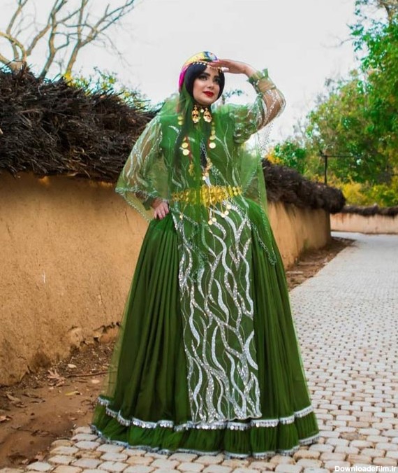 مدل لباس محلی شیرازی قشنگ زیبا ساده متنوع زنانه و دخترانه - السن
