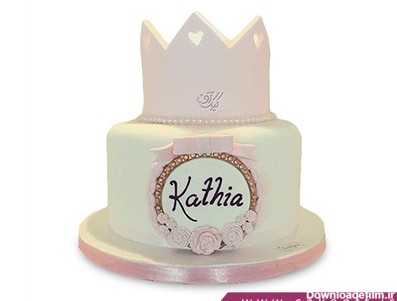 کیک تولد فانتزی دخترانه - کیک یاس تاج | کیک آف