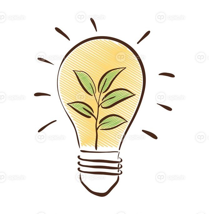 دانلود وکتور لامپ با گیاه | اوپیک
