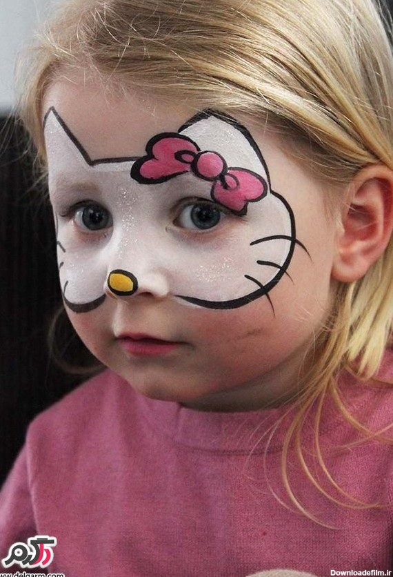 مدلهای زیبای گریم و نقاشی روی صورت کودکان