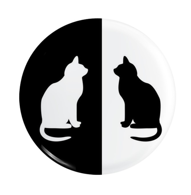 قیمت و خرید پیکسل طرح گربه سیاه و سفید کد pxl128