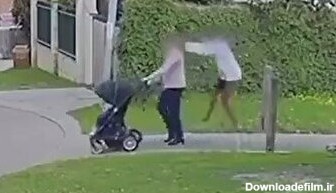 حمله وحشیانه یک دختر سارق ۱۵ ساله به زنی با نوزادش (فیلم)