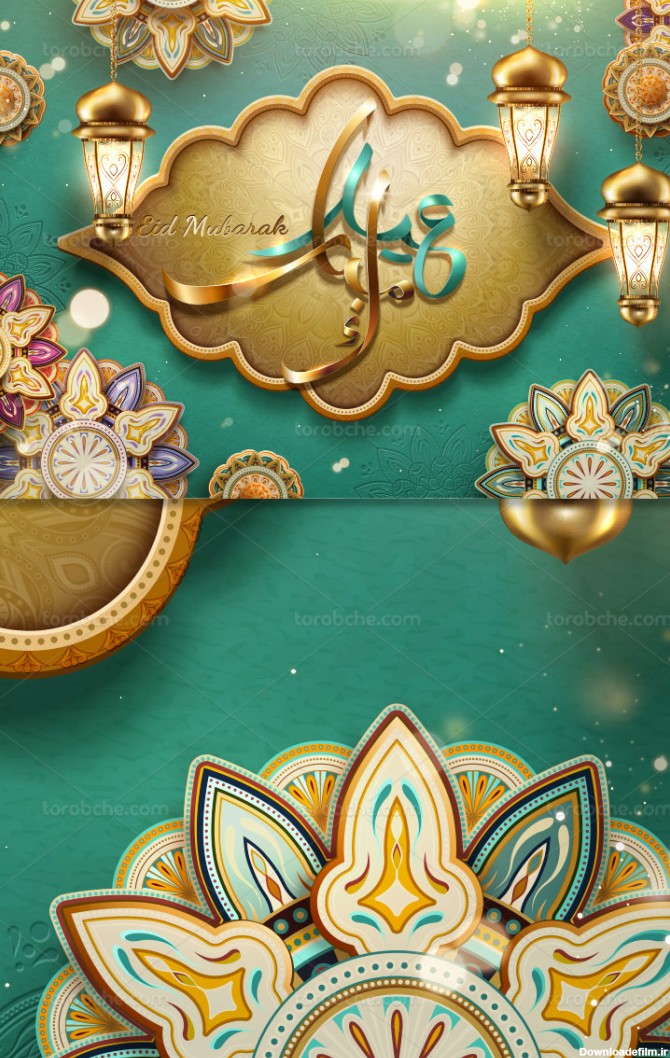 طرح پس زمینه ماه مبارک رمضان - گرافیک با طعم تربچه - طرح لایه باز