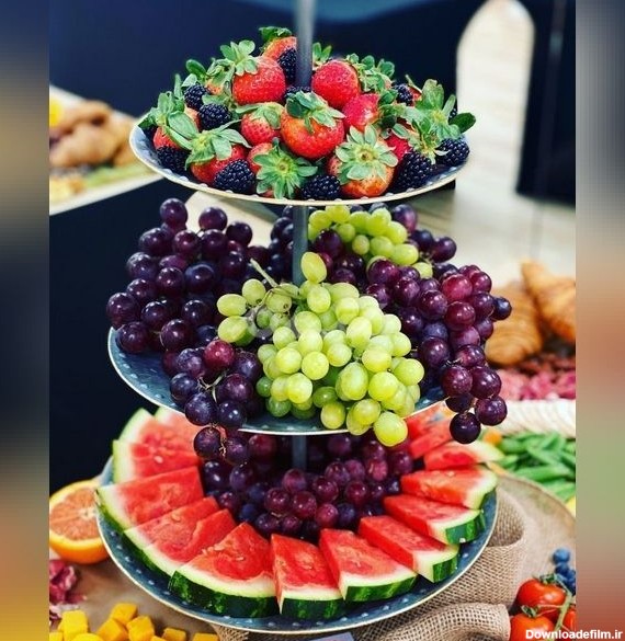 تزیین میوه برای مهمانی رسمی داخل ظروف جذاب و زیبا (لاکچری و خفن)