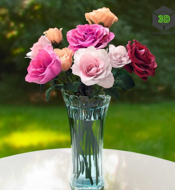 دانلود عکس گل در گلدان