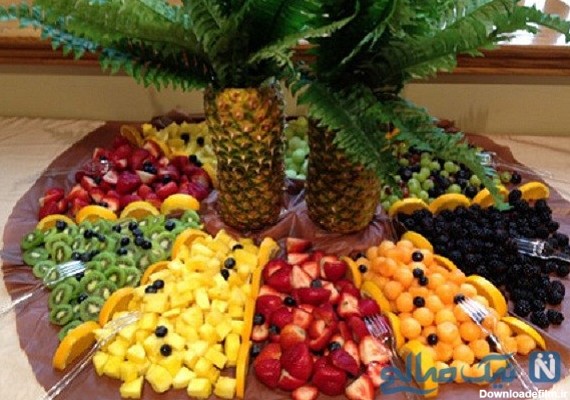 تزیین میوه روی میز | تصاویر جالب از تزیین میوه روی میز برای مهمانی ها