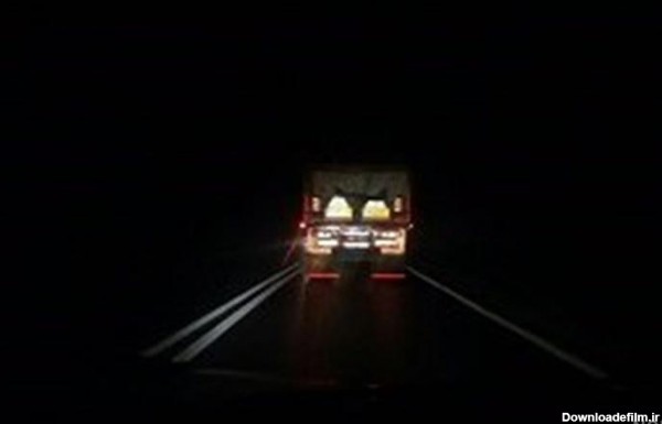 عکس جاده چالوس در شب
