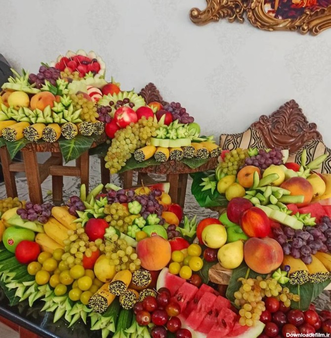 تصاویر مدل های تزیین میوه برای مهمانی های خانوادگی و رسمی | میوه ...