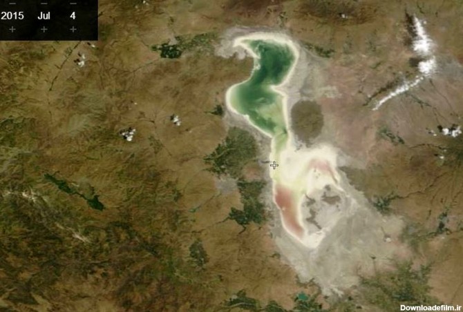 آخرین عکس ماهواره ای دریاچه ارومیه