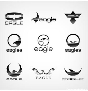 وکتور مجموعه لوگوهای آماده لایه باز با طرح عقاب (Eagles Logo Vevtor)