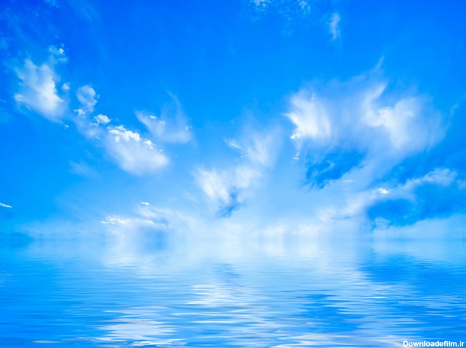 عکس آسمان ابر و دریا - مسترگراف