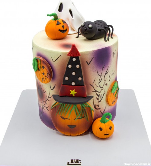 کیک هالووینی دخترانه روز ترسناک (BB609) | قنادی ناتلی