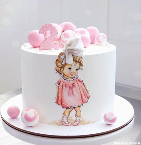 کیک دخترانه تصویری