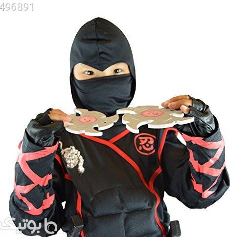Spooktacular Creations Boys Ninja Deluxe Costume for Kids (S 5-7) مشکی لباس کودک پسرانه