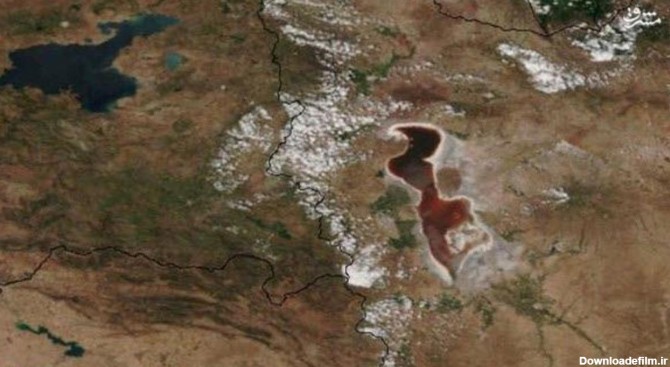 تازه‌ترین تصویر ماهواره‌ای ناسا از دریاچه ارومیه