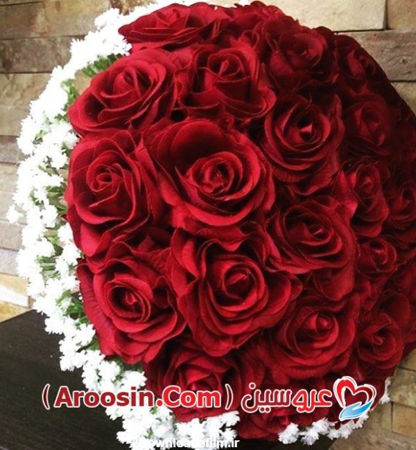 دسته گل عروس رز قرمز - آلبوم عکس عروسی