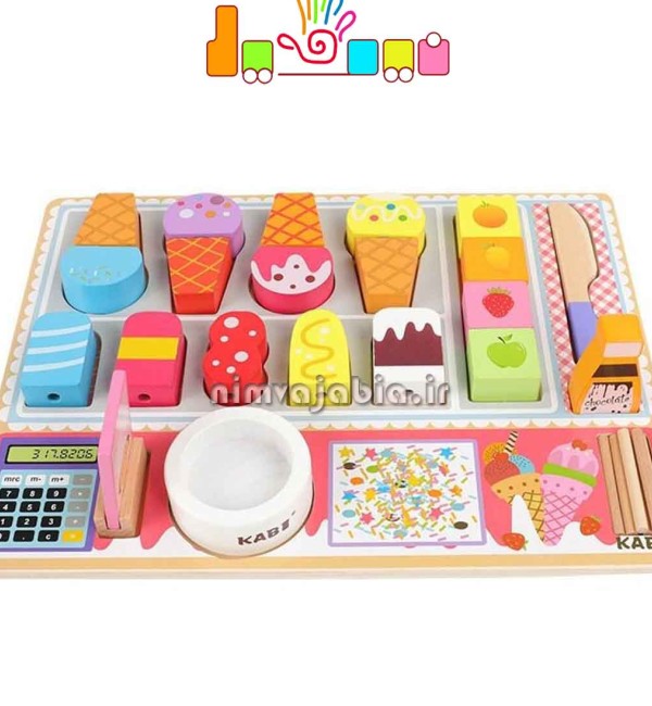 اسباب بازی بستنی فروشی چوبی کودک سایت تخصصی بازی و سرگرمی کودکان