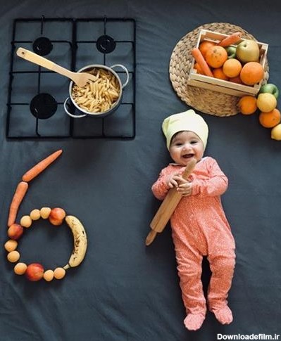 50 ایده عکس ماهگرد نوزاد (بهترین و جذاب ترین عکس ماهگرد)