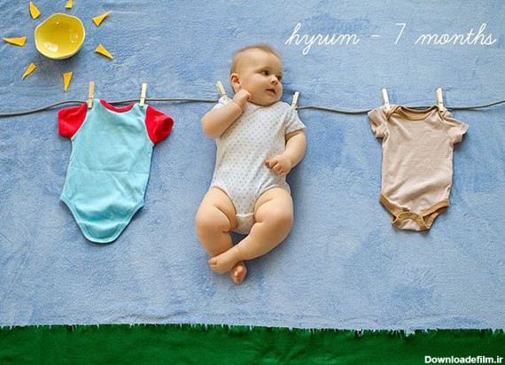 عکس طنز نوزادان - عکس های بامزه از نوزاد در ژست های مختلف عکاسی ...