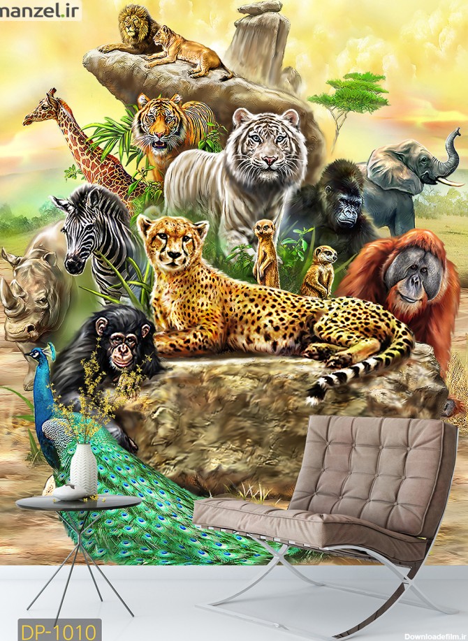 پوستر دیواری نقاشی حیوانات DP-1010 - خرید با بهترین قیمت ...
